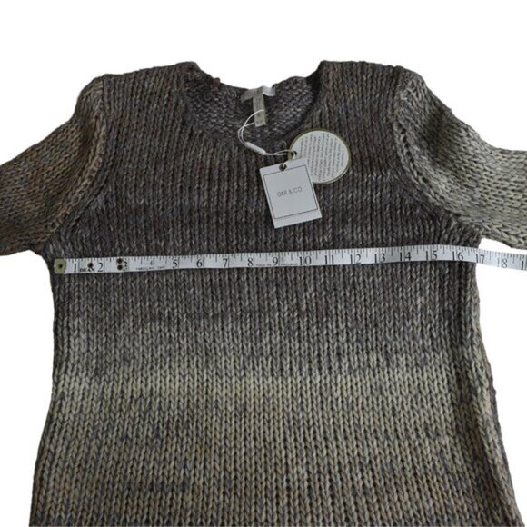 NWT DKR & Co Knit Ombre Wool Blend Sweater Brown Size Small - Picture 13 of 14